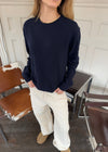 Tea sweater i uld - Navy