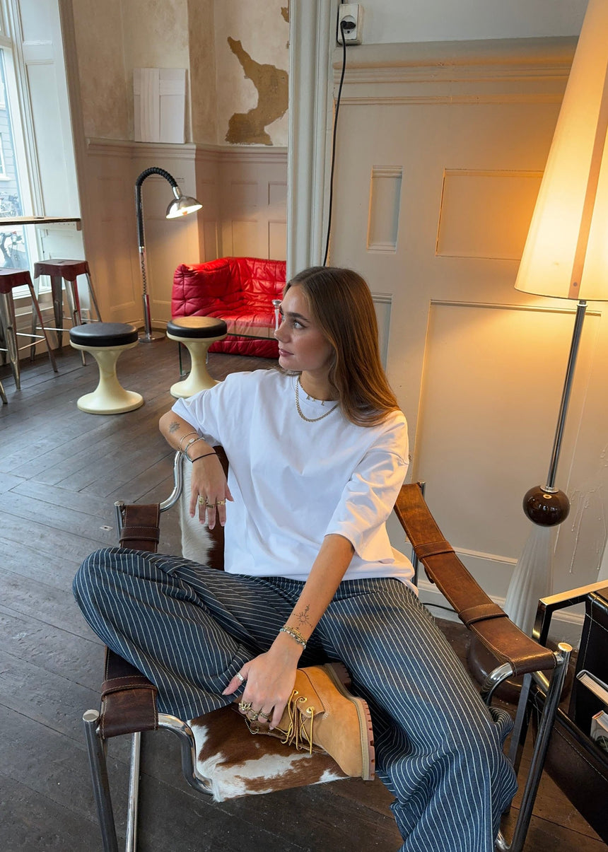 Zinnia oversized t-shirt - Hvid