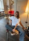 Zinnia oversized t-shirt - Hvid