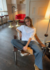 Zinnia oversized t-shirt - Hvid