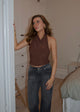 Dora halterneck top - Brun
