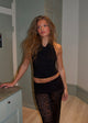 Dora halterneck top - Sort