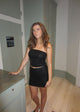 Jolie tube top med pallietter - Sort