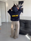 "Urban Civic" oversized hoodie - Navy