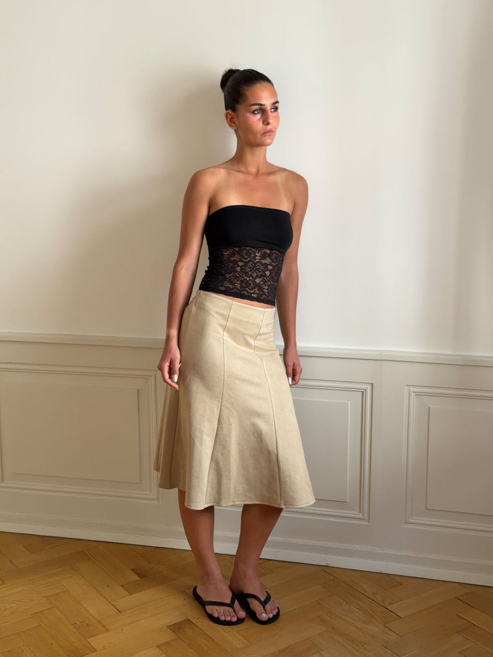 Zera tubetop i blonde - Sort