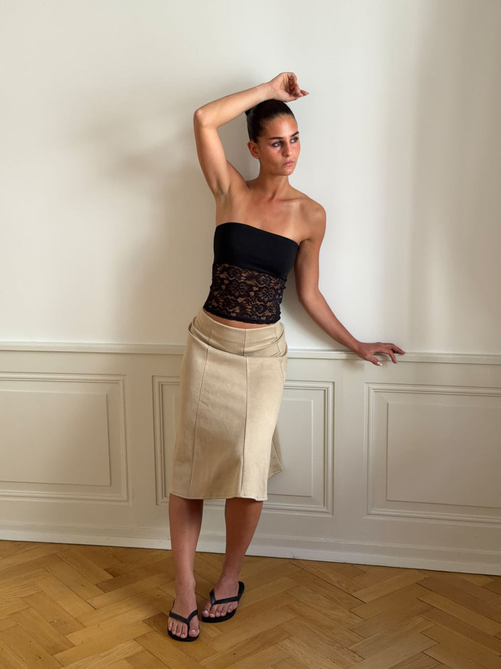 Zera tubetop i blonde - Sort