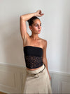 Zera tubetop i blonde - Sort