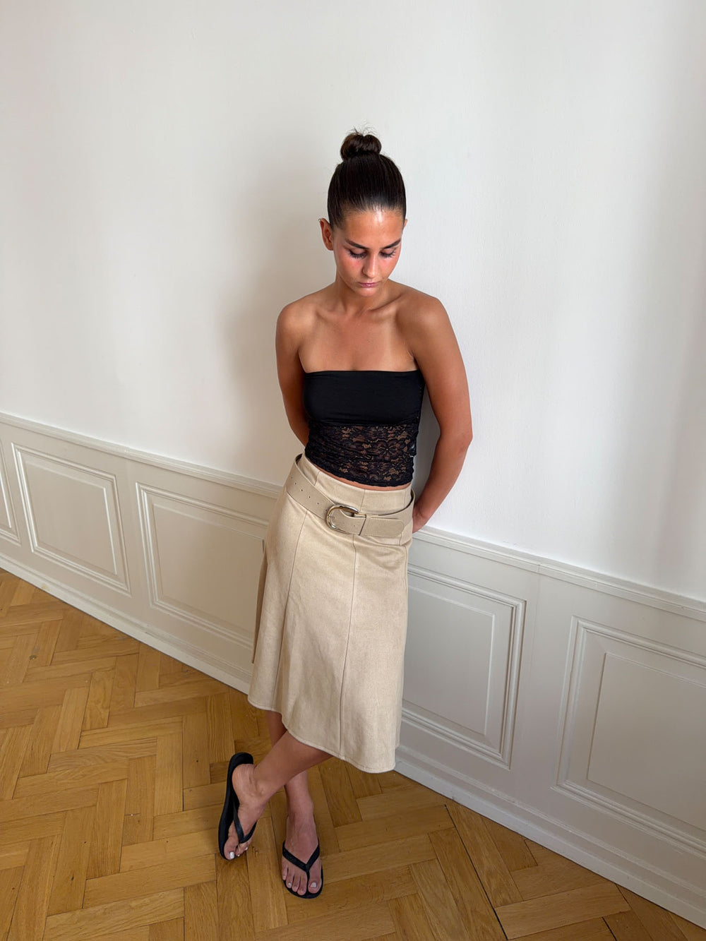 Zera tubetop i blonde - Sort