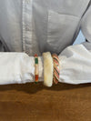Chunky armbånd - Cream hvid