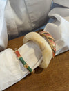 Chunky armbånd - Cream hvid