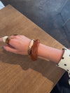 Chunky armbånd - Mørk karamel