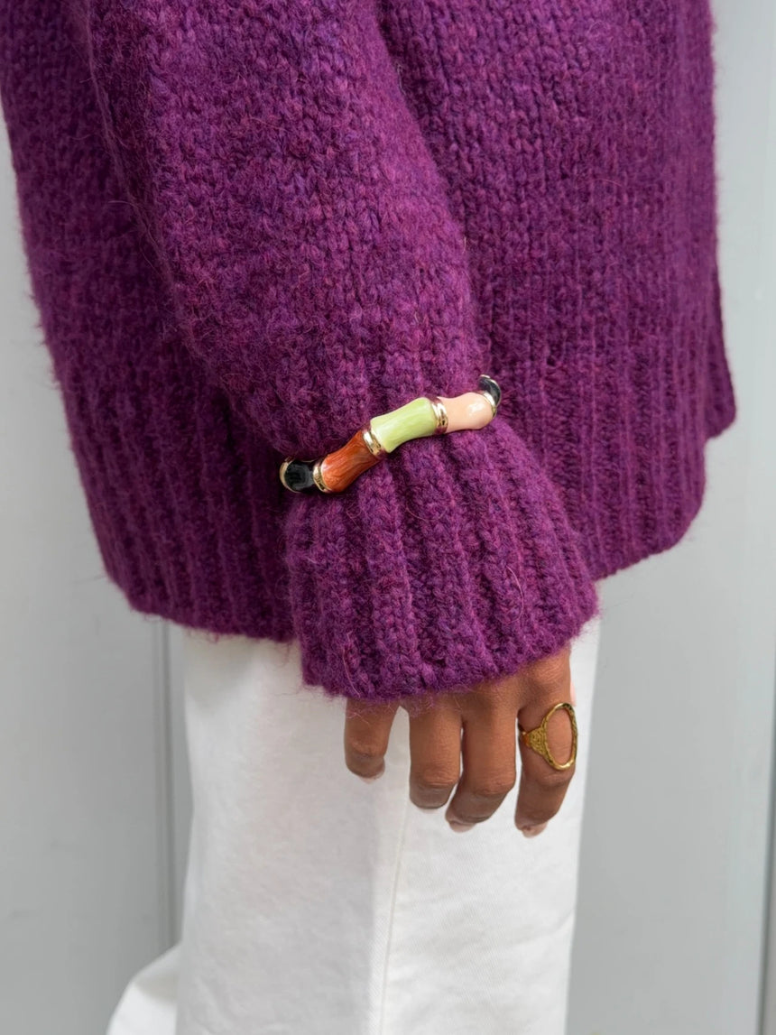 Ebony armbånd med striber - Multifarvet