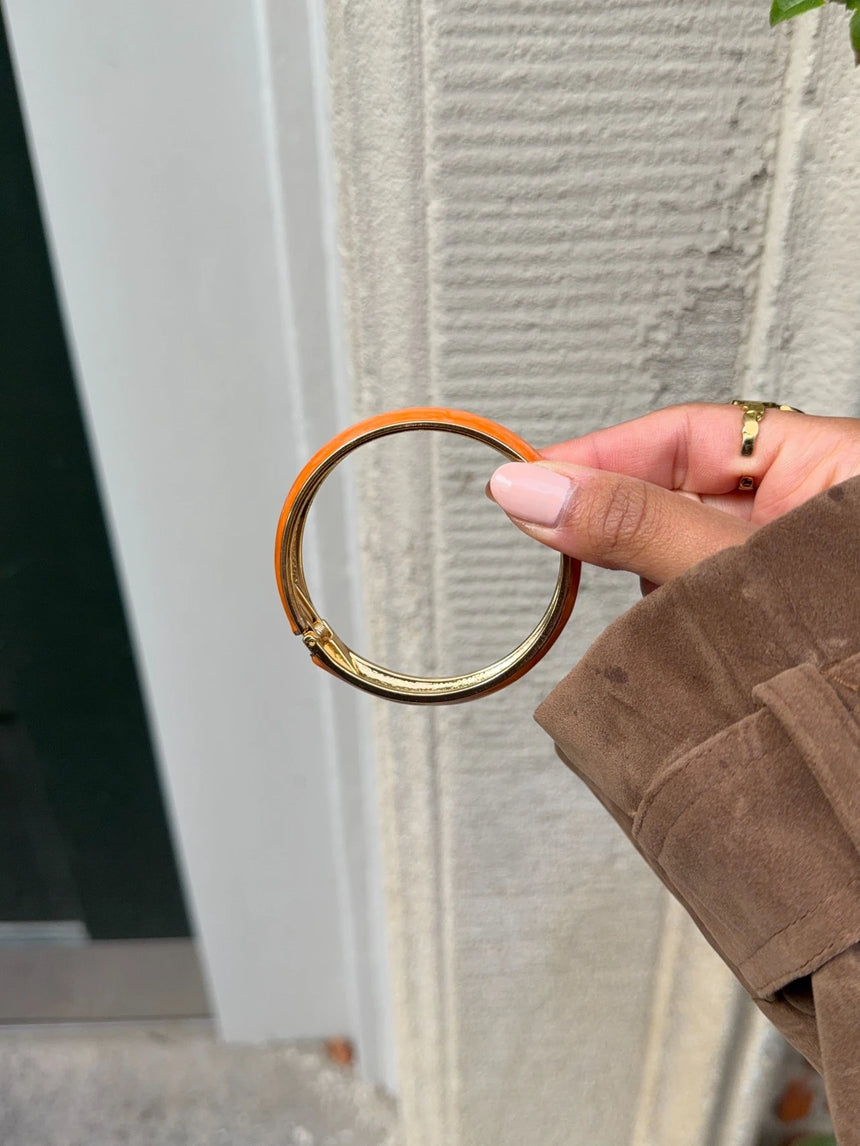 Elvina armbånd - Orange/Guld