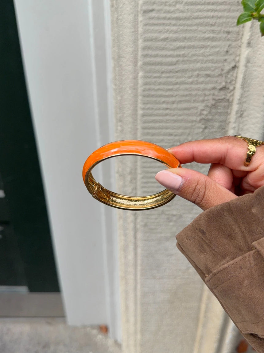 Elvina armbånd - Orange/Guld