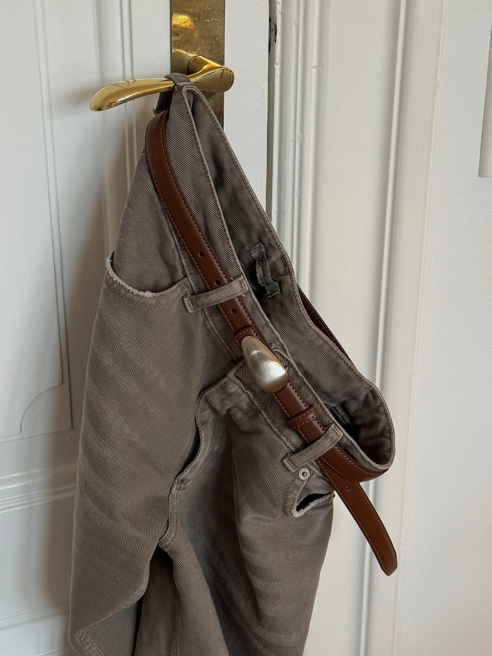 Core bælte - Brun/sølv