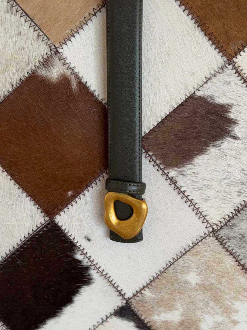 Forma bælte - Grøn/guld