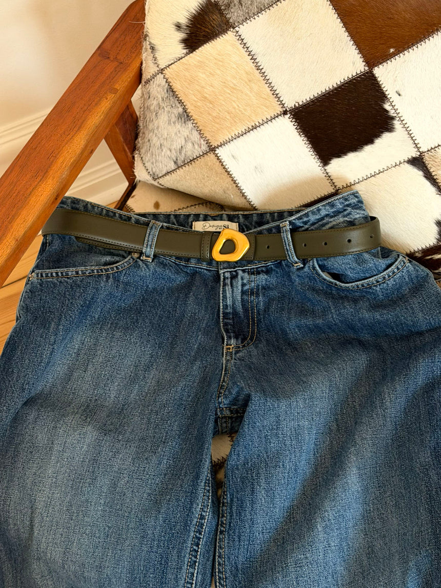 Forma bælte - Grøn/guld