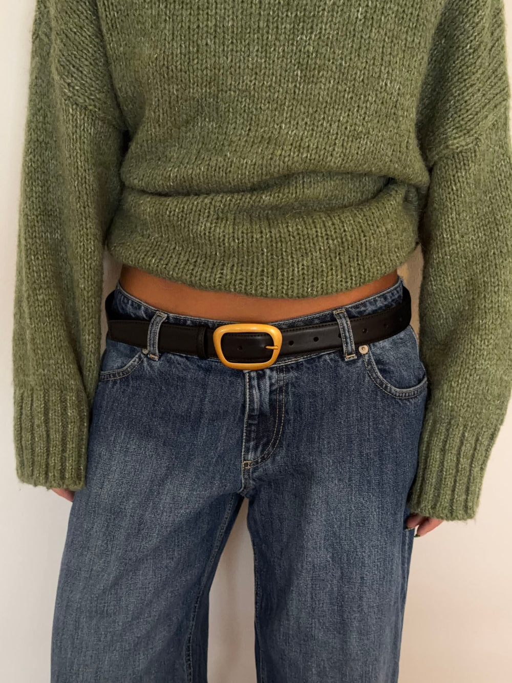 Heritage bælte - Sort/guld