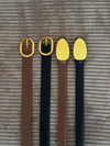 Sleek bælte - Brun/guld
