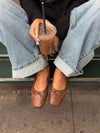 Waverly ballerina - Cognac
