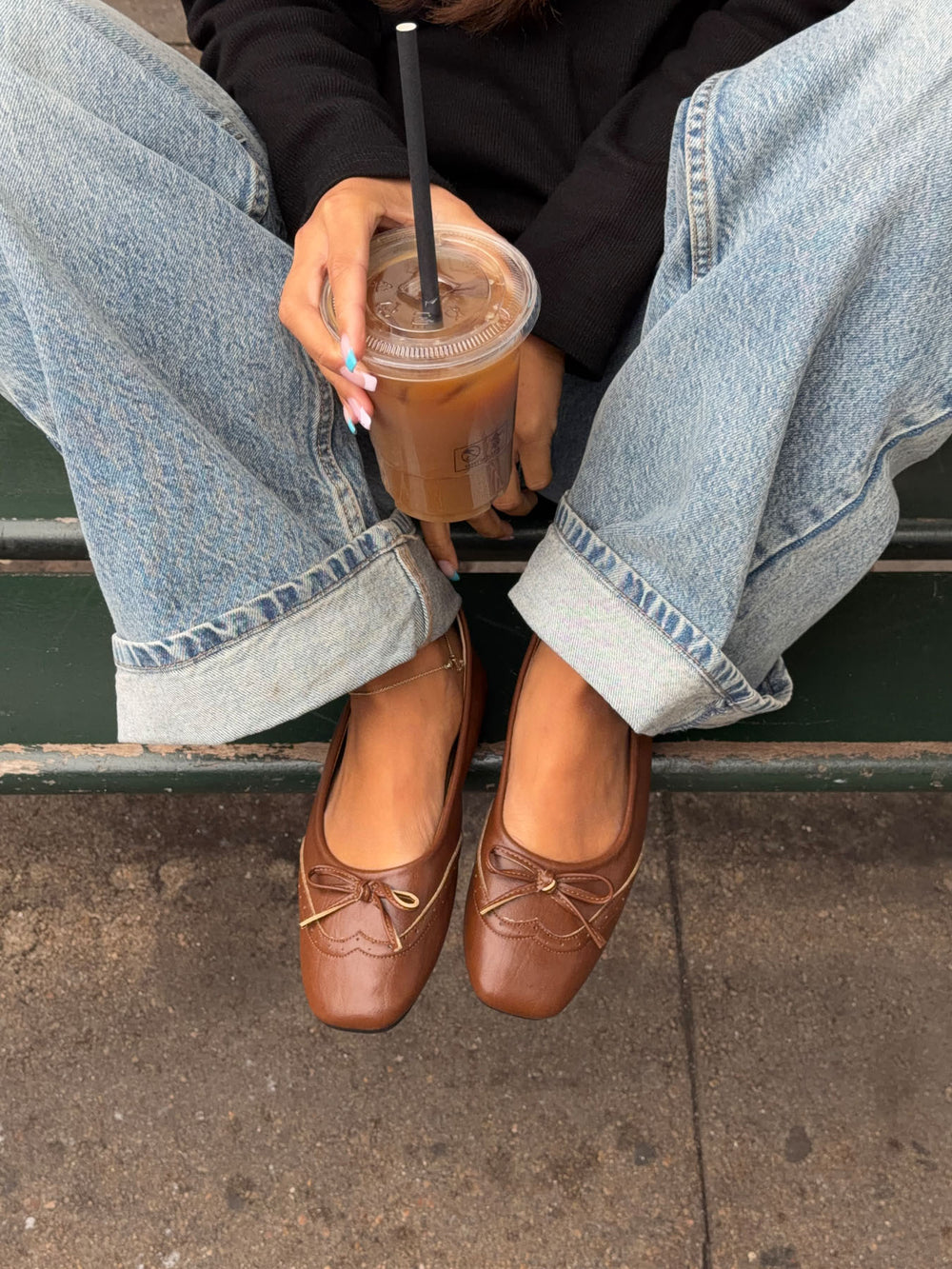 Waverly ballerina - Cognac