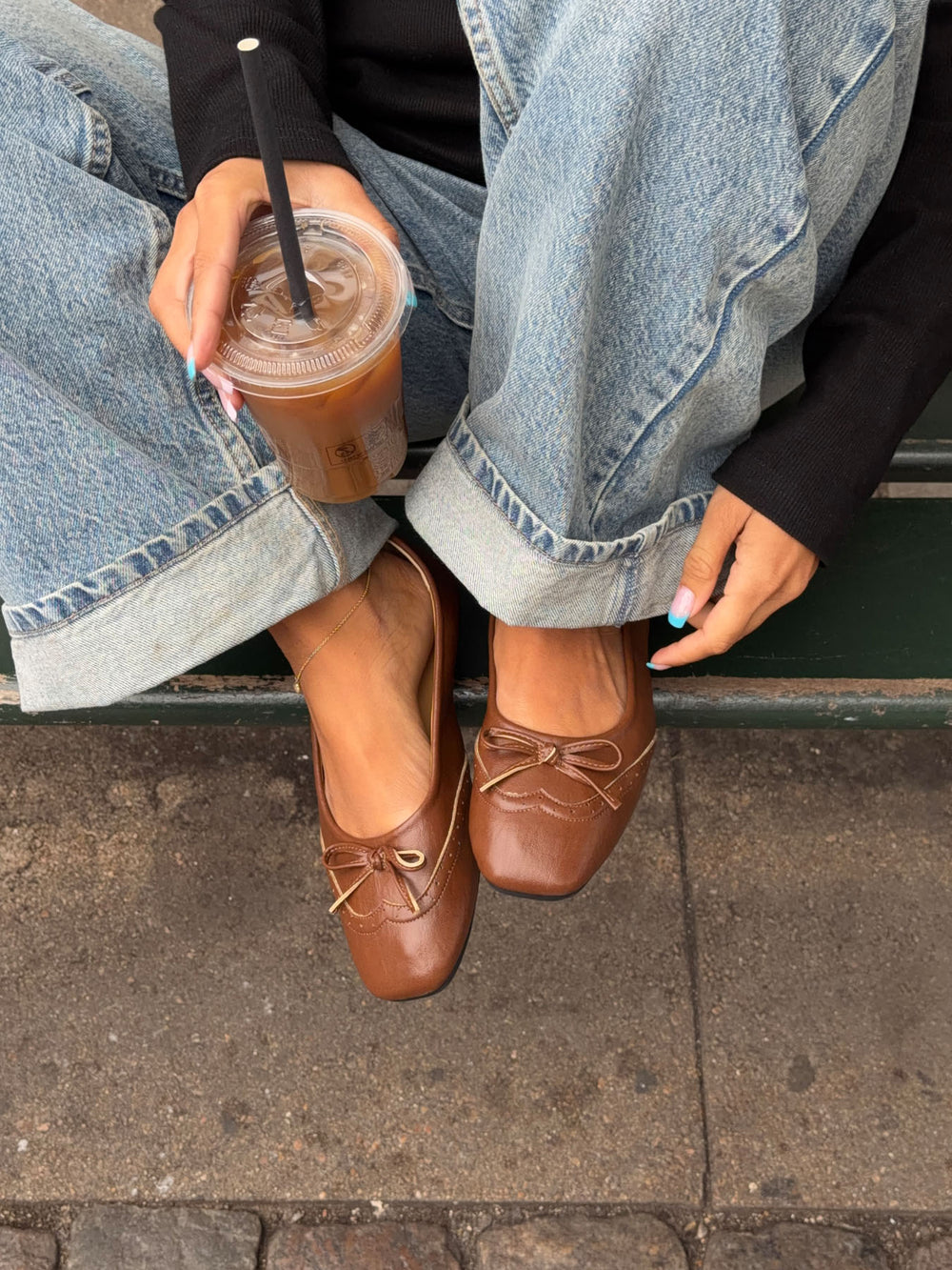 Waverly ballerina - Cognac