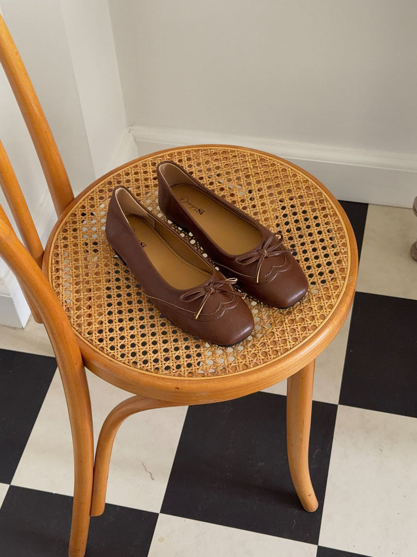 Waverly ballerina - Cognac