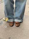 Leonia ballerina med leopard - Brun