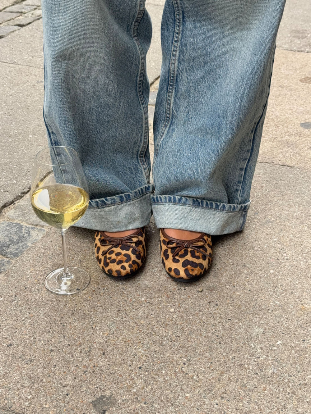 Leonia ballerina med leopard - Brun