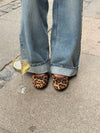 Leonia ballerina med leopard - Brun