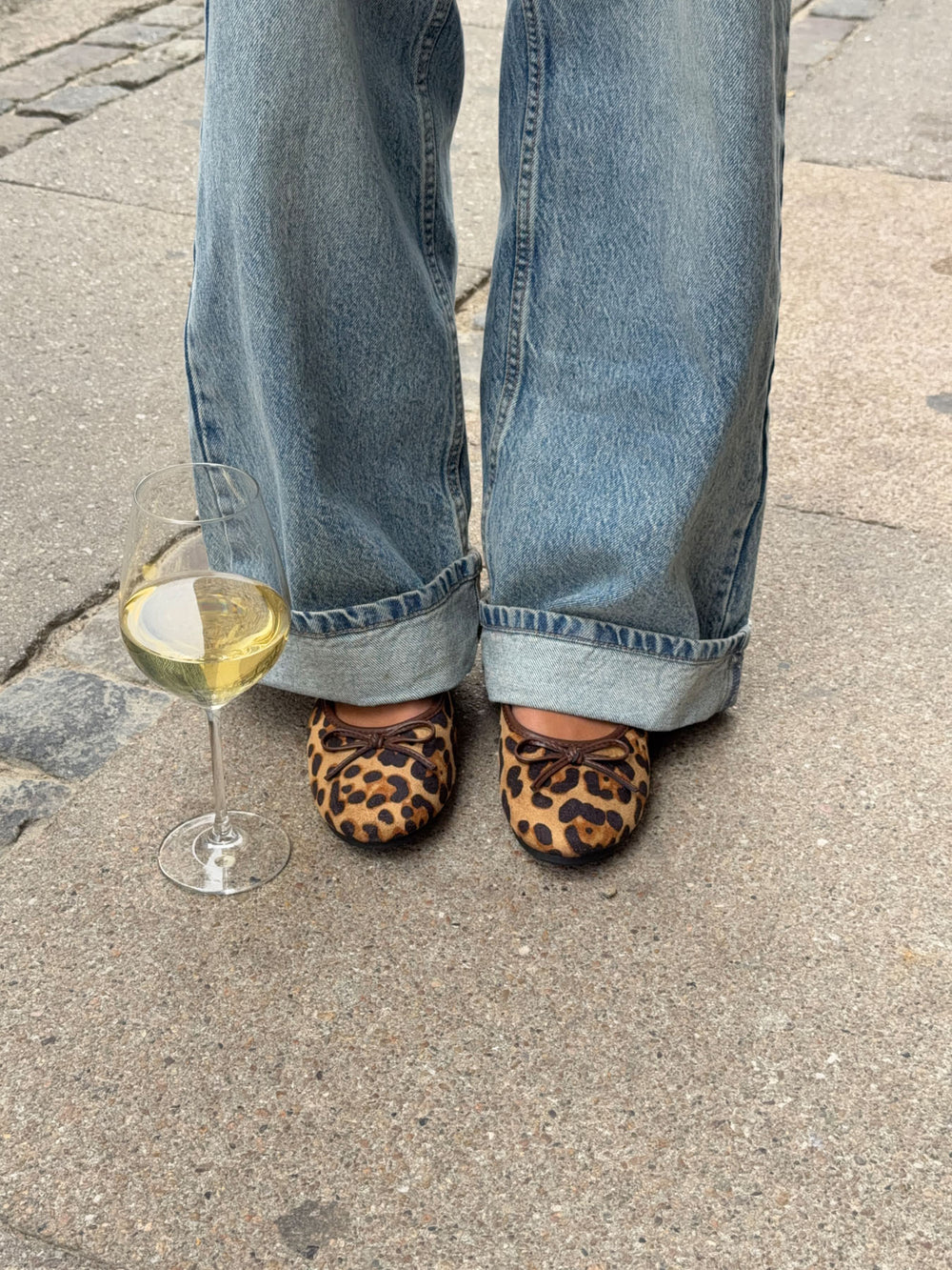 Leonia ballerina med leopard - Brun