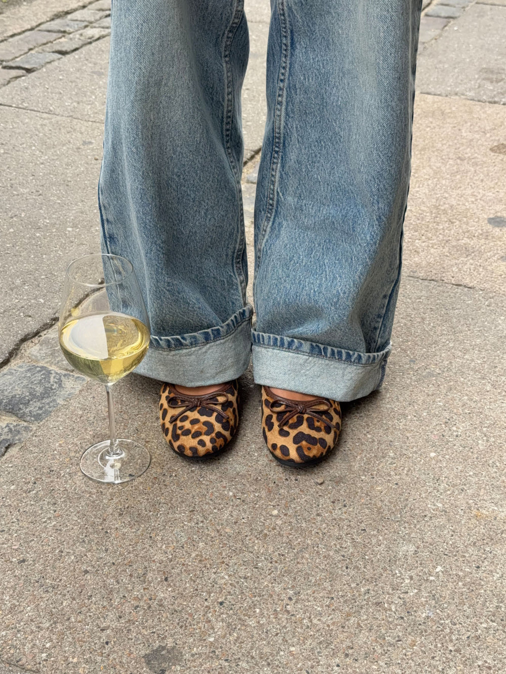Leonia ballerina med leopard - Brun