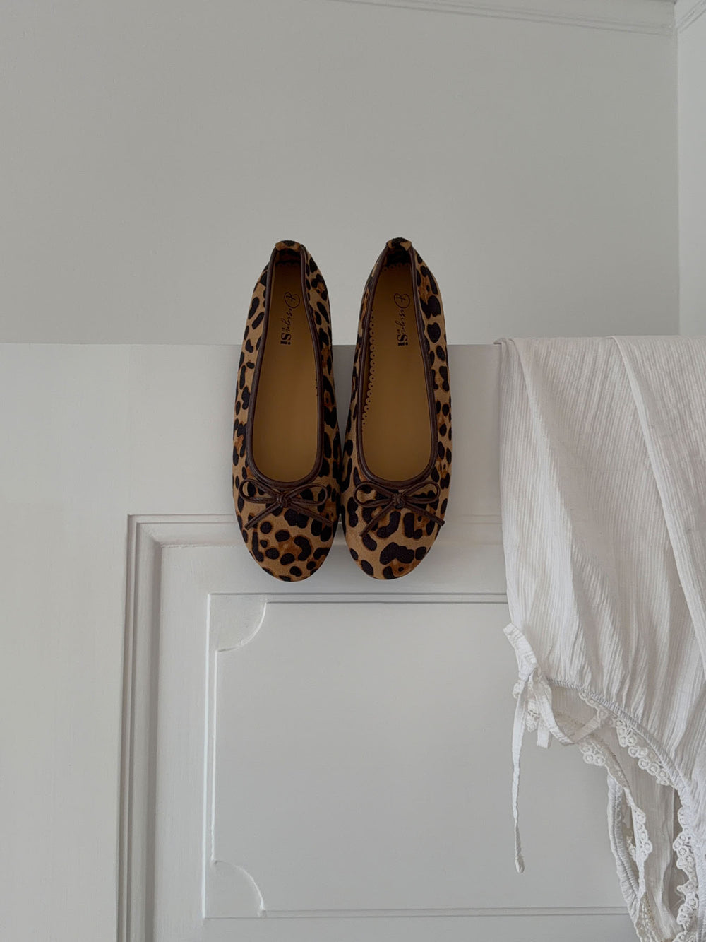 Leonia ballerina med leopard - Brun