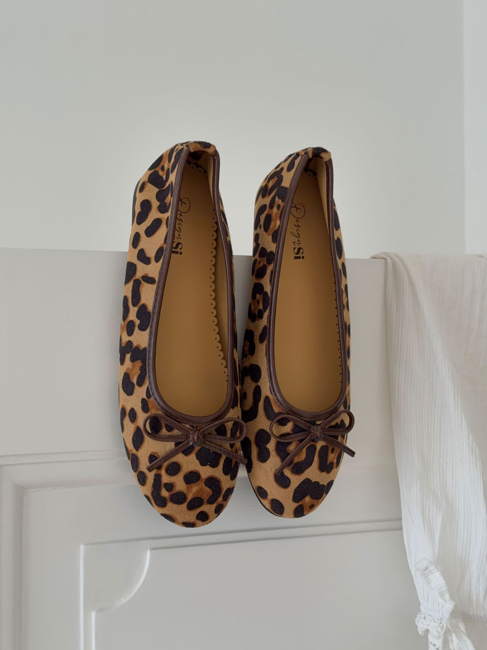 Leonia ballerina med leopard - Brun