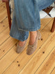 Yuna ballerina med hæl - Beige