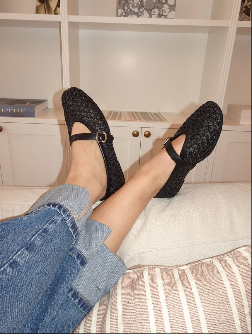 Flotana ballerina - Sort