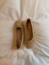Fione ballerinaer i ruskind - Beige