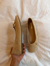 Fione ballerinaer i ruskind - Beige