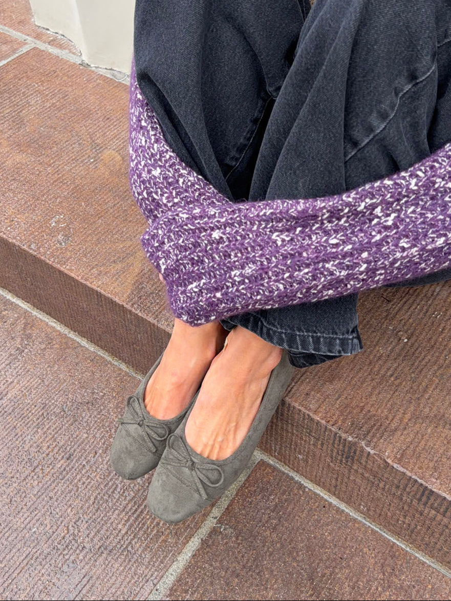 Fione ballerinaer i ruskind - Kaki