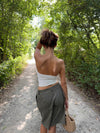 Muda bandeau top - Hvid