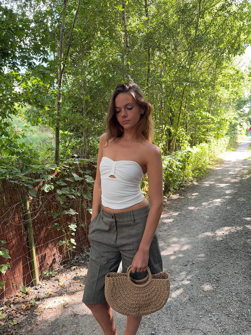 Muda bandeau top - Hvid