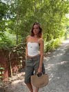 Muda bandeau top - Hvid