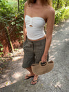 Muda bandeau top - Hvid