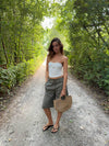 Muda bandeau top - Hvid