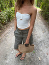 Muda bandeau top - Hvid