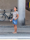 Linda bermuda shorts - Blå denim