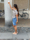 Linda bermuda shorts - Blå denim