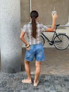Linda bermuda shorts - Blå denim