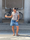 Linda bermuda shorts - Blå denim