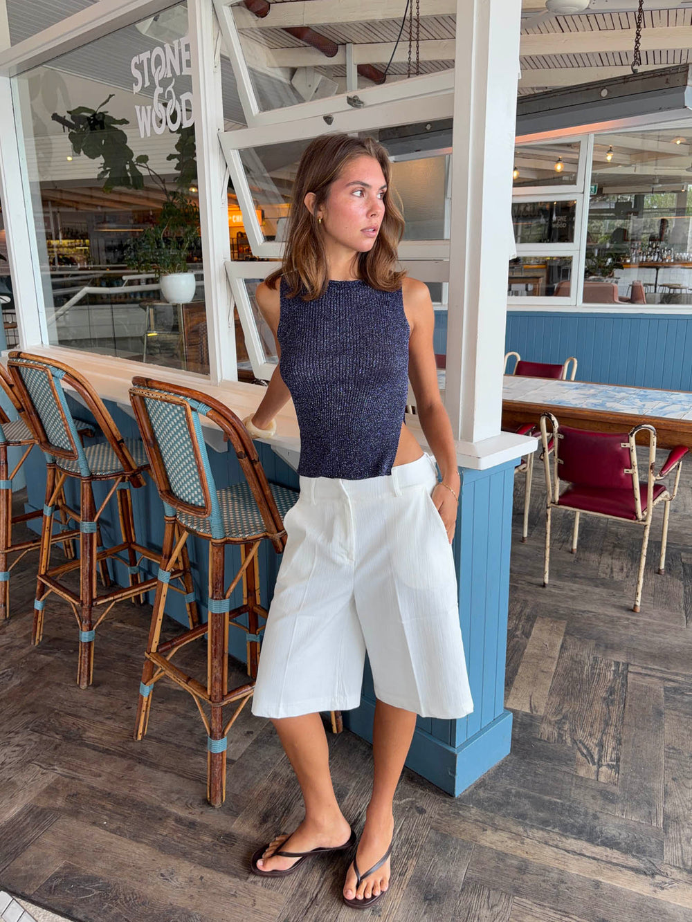 Cilena bermuda shorts - Hvid